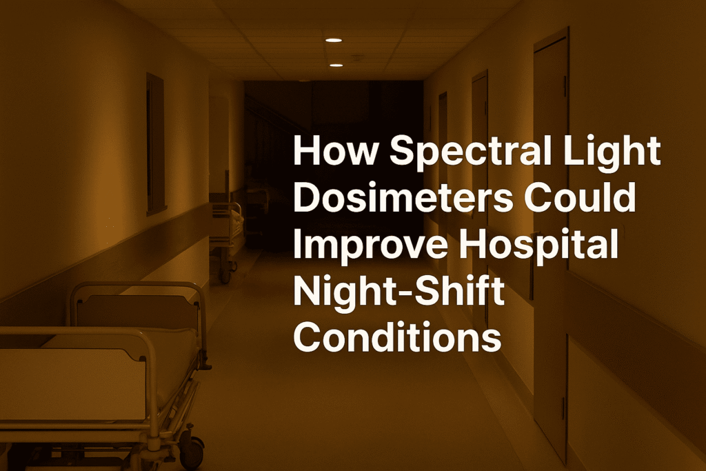 How spectral light dosimeters could improve hospital night-shift conditions